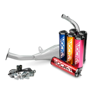 Voca Chromed 50/70cc tehopakoputki + äänenvaimennin, Minarelli AM6