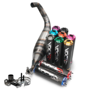 Voca Racing Big Bore Carbon alakauttainen 90cc + äänenvaimennin, Musta, Derbi Senda