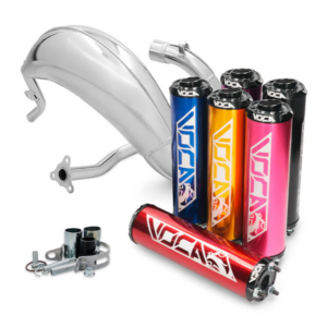 Voca cross chromed 50/70cc tehopakoputki + äänenvaimennin, Sherco Enduro / Supermotard 14 -＞