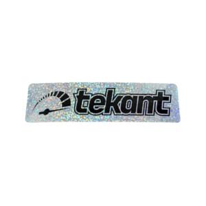 Tekant 2.0 tarra, glitter/musta 12,9cm x 3,6cm