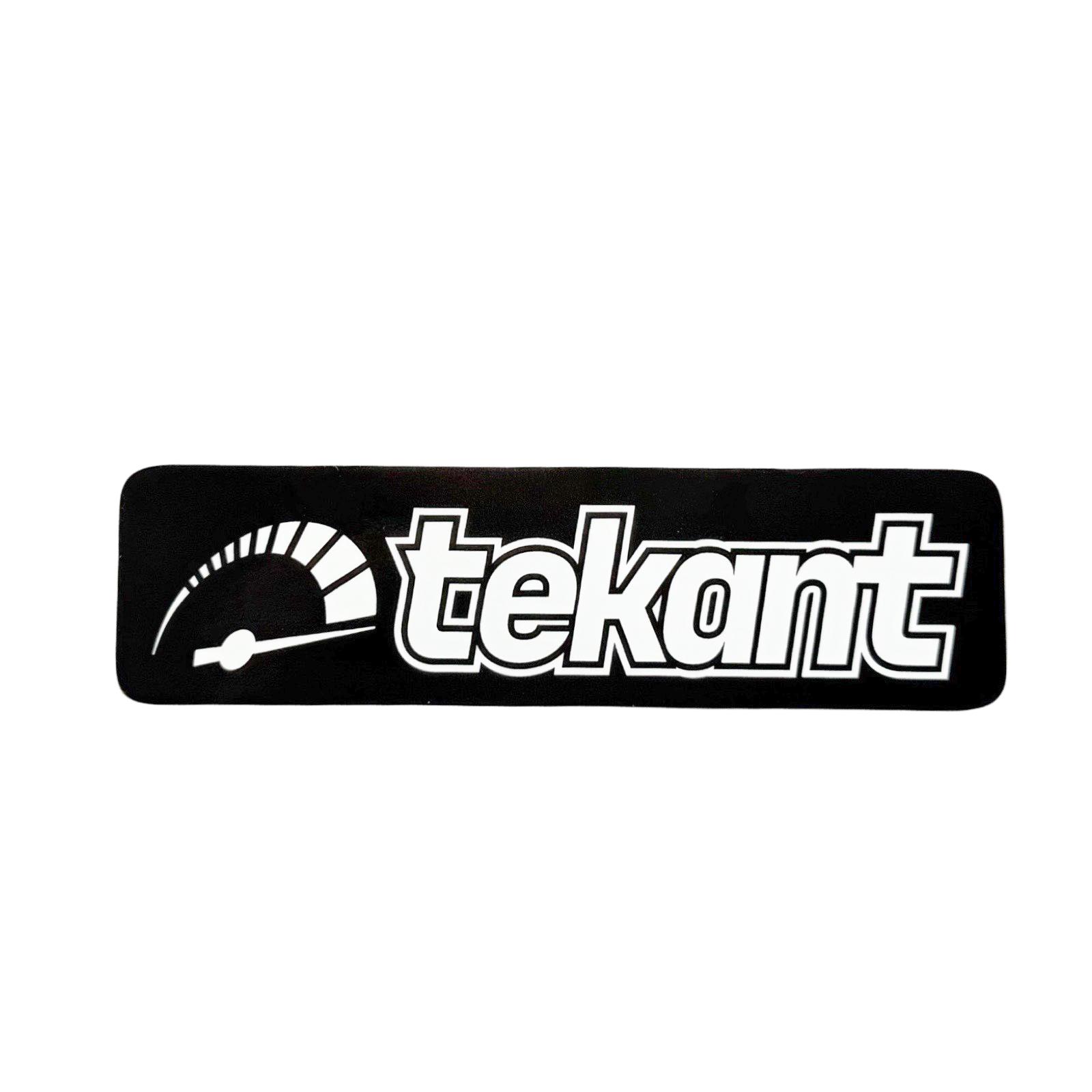 Tekant 2.0 tarra, musta/valkoinen 10cm x 3cm - Kuva 1