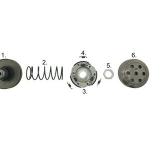 Kytkimen mutteri M28x1mm (35mm), Yamaha/Peugeot skootterit - Kuva 2