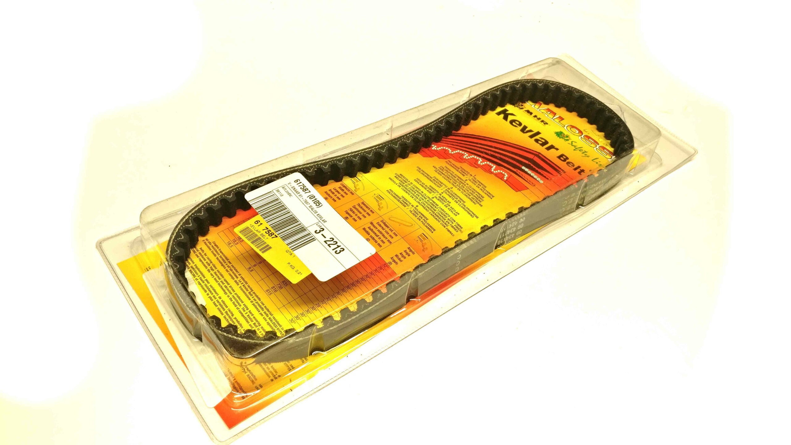 Malossi Special Belt variaattorinhihna 805x17.5x8.0mm, CPI/Keeway/Piaggio skootterit 2T - Kuva 1