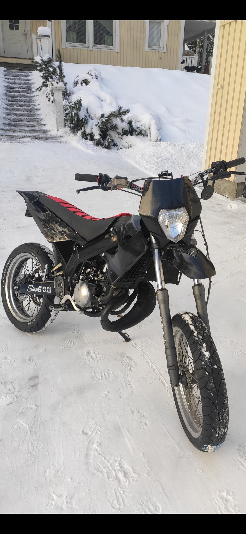 Racetech KTM etulokasuoja + valomaski, musta - Kuva 5