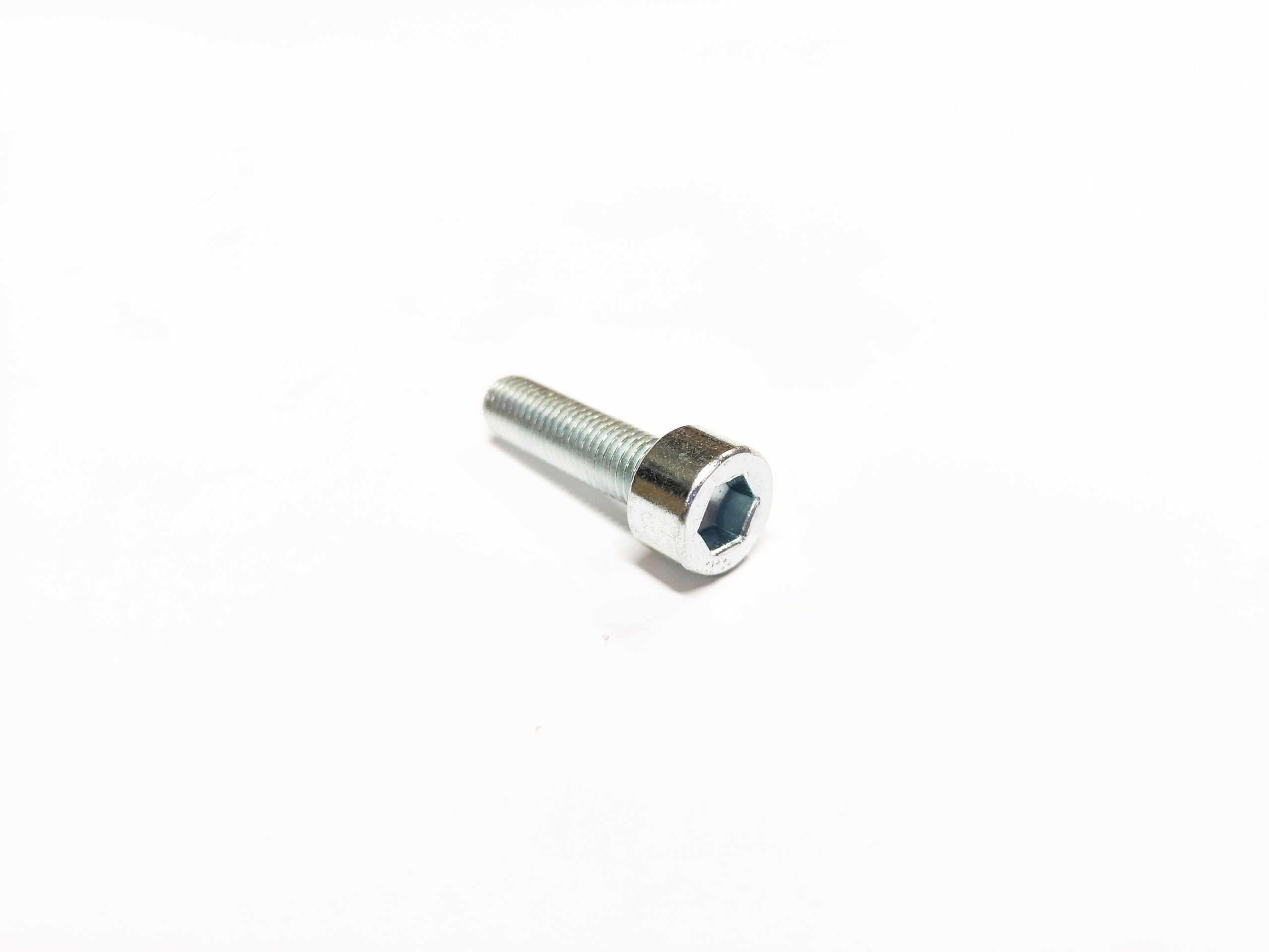 Kuusiokolopultti M7 x 25mm, hopea - Kuva 1