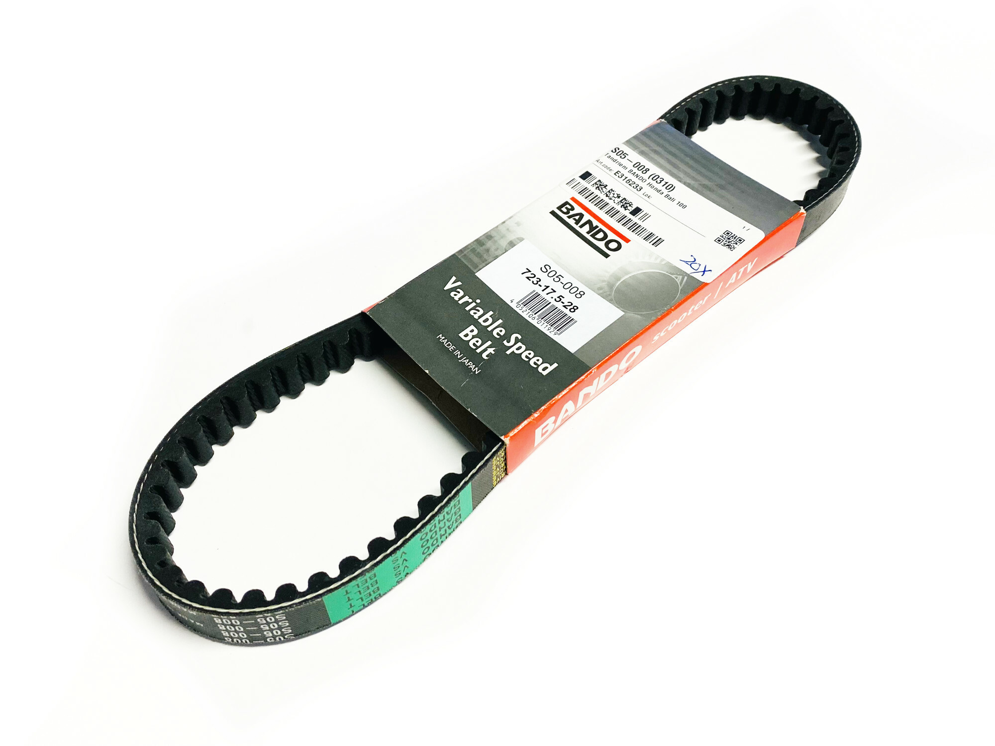 Bando variaattorinhihna 723x17.5x8.5mm, Peugeot Kisbee/Streetzone 4T 10-> - Kuva 1