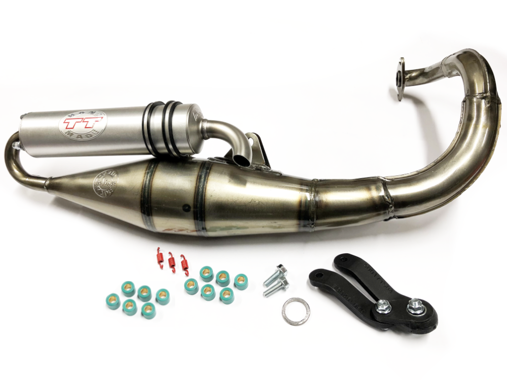 Leovince Handmade TT pakoputki, Peugeot skootterit (pysty) 2T - Kuva 1