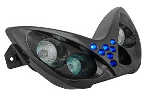 TNT etuvalo musta, Yamaha Aerox <-12
