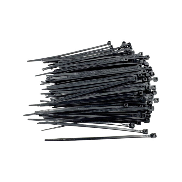 Nippuside 100mm x 2,5mm, musta 100kpl