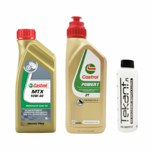 Castrol öljysetti + Tekant mittapullo