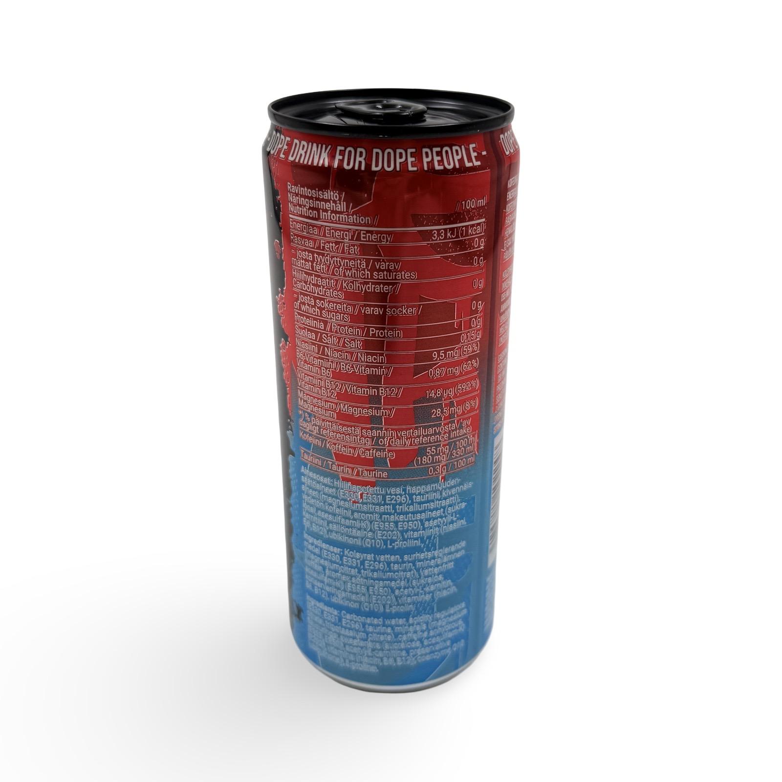 24x DOP3 Energy Drink Blizz Pop 330ml - Kuva 3