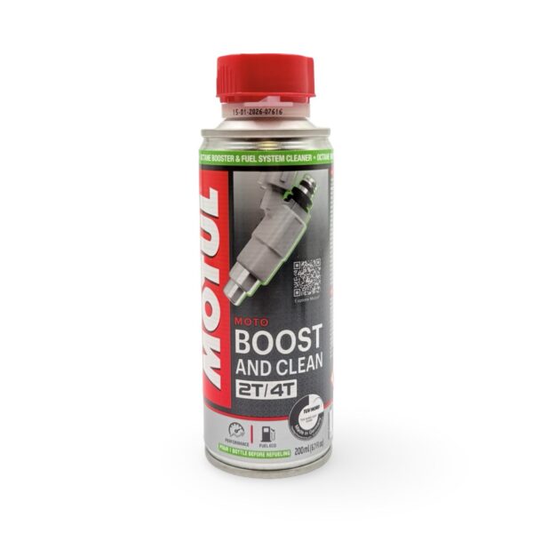 Motul Boost & Clean polttoainejärjestelmän puhdistusaine 200ml, 2T ja 4T
