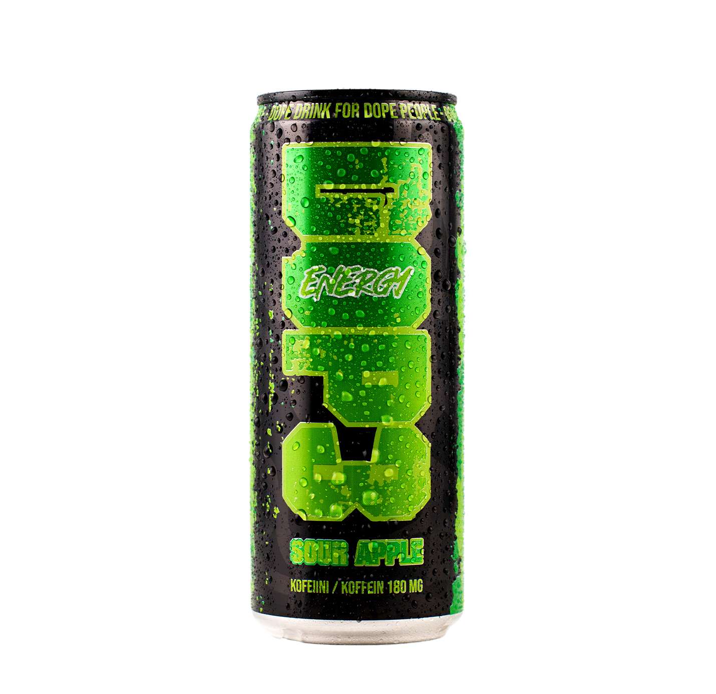 24x DOP3 Energy Drink Sour Apple 330ml - Kuva 2