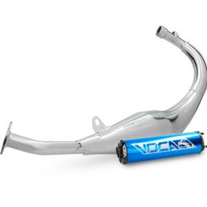 Voca Chromed 50/70cc tehopakoputki + Sininen äänenvaimennin, Minarelli AM6