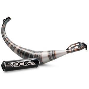 Voca Rookie 50/70cc tehopakoputki + musta äänenvaimennin, Minarelli AM6,