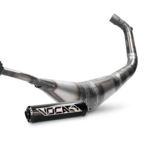 Voca Warrior 50/70cc tehopakoputki, musta, Derbi Senda