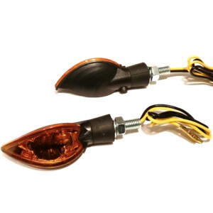 STR8 vilkut, musta/oranssi 12V/6w