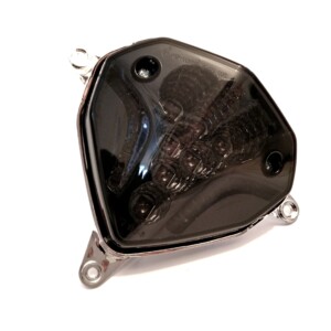 STR8 BLACK LINE tummennettu LED-takavalo, Yamaha Aerox 13->