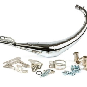 Stage6 Streetrace alakauttainen tehopakoputki kromi, Minarelli AM6/Derbi Senda