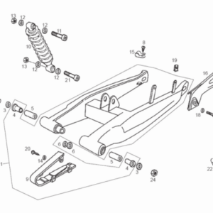Takahaarukan akselin väliprikka, Derbi Senda X-Race/X-Treme