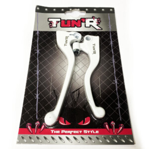 Jarru- ja kytkinkahvasarja J. Juan, valkoinen, Derbi DRD/Aprilia/Rieju MRT 11-17