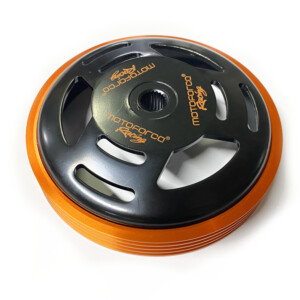 Motoforce Racing kytkinkello Ø107mm, Aprilia/Piaggio/Peugeot Skootterit