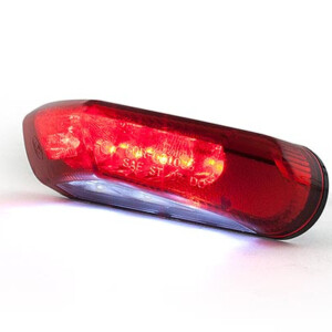 STR8 LED-takavalo+kilvenvalo, punainen