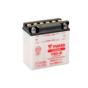 Yuasa akku YB9-B 12V 9,5Ah (sisältää happopatruunan)