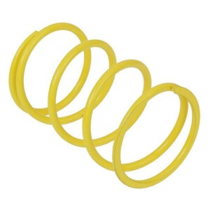 Malossi MHR keltainen +30% Ø57,80x90mm vastapainejousi, Aprilia/Peugeot/Kymco/GY6 skootterit