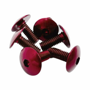 Kateruuvisarja 6kpl M6x15mm, punainen