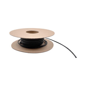 Kutistesukka 2.4mm -> 1.2mm, musta (metritavara)