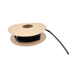 Kutistesukka 4.8mm -> 2.4mm, musta (metritavara)