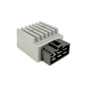 Jännitteensäädin + säädettävä vilkkurele 6-napainen, Aprilia/Derbi/Gilera