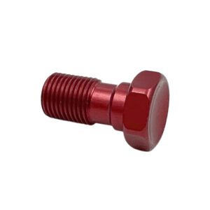 Motatec jarruletkun banjopultti 18mm M10x1.00mm, punainen