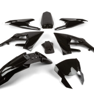 Katesarja (8-osaa), musta, Derbi Senda X-Treme/Gilera RCR/SMT 18->