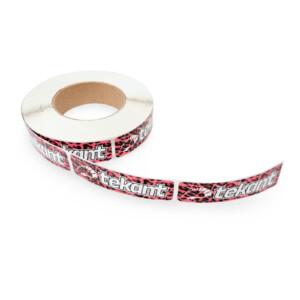 Tekant 2.0 tarrarulla, leopardipinkki (700 kpl) 10cm x 3cm