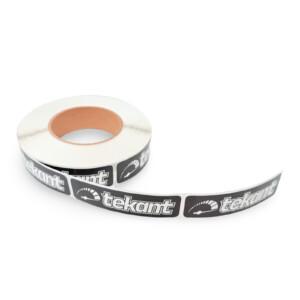 Tekant 2.0 tarrarulla, musta/valkoinen (700 kpl) 10cm x 3cm