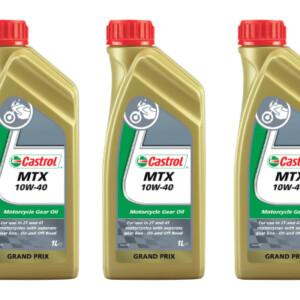3x Castrol MTX vaihteistoöljy 10W-40, 1L
