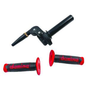 Domino pikakaasukahva 36mm/66° + Domino A206 kahvakumit, puna/musta