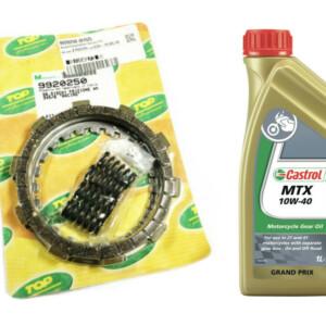 Top Performance Racing kytkinlevysarja, Minarelli AM6 + ILMAINEN Castrol MTX vaihteistoöljy 10W-40, 1L