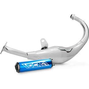 Voca Chromed 50/70cc tehopakoputki, sininen, Derbi Senda