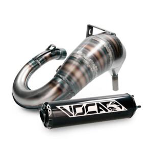 Voca Cross Rookie 50/70cc tehopakoputki, musta, Derbi Senda DRD/Aprilia RX/SX 06->/Gilera