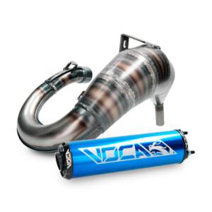 Voca Cross Rookie 50/70cc tehopakoputki, sininen, Derbi Senda DRD/Aprilia RX/SX 06->/Gilera