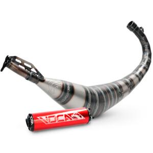 Voca Rookie pakoputki + Punainen äänenvaimennin, Fantic XE/XM50 21->