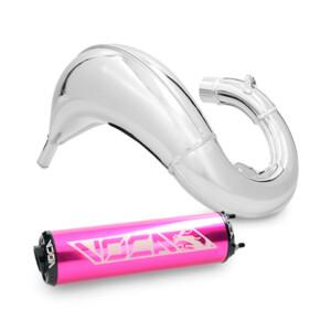 Voca Cross Chromed 50/70cc tehopakoputki + Violetti äänenvaimennin, Rieju MRT <-17