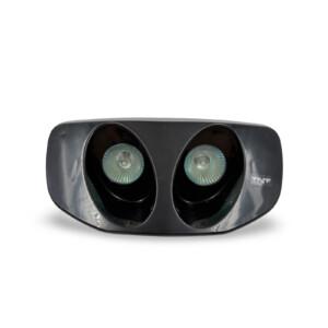 Halogen etuvalo, musta, Piaggio Typhoon 93-05