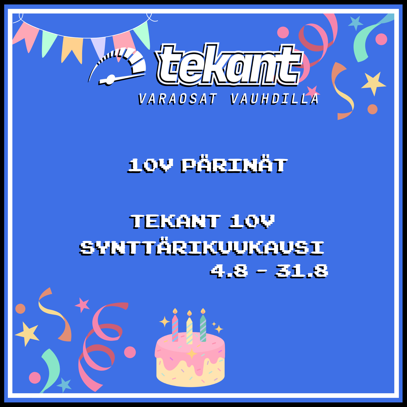 Tekant.fi verkkokauppa 10v