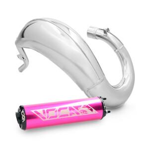 Voca cross chromed 50/70cc tehopakoputki + Violetti äänenvaimennin, Sherco Enduro / Supermotard 14 ->