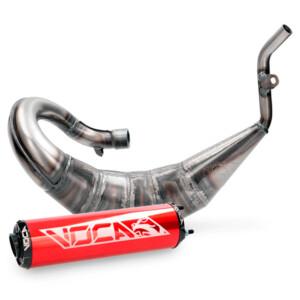 Voca cross rookie 50/70cc tehopakoputki + Punainen, äänenvaimennin, Sherco Enduro / Supermotard 14 ->