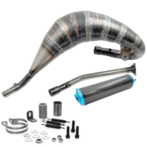 Voca Racing Cross Carbon 80/90cc + vaaleansininen äänenvaimennin, Rieju MRT